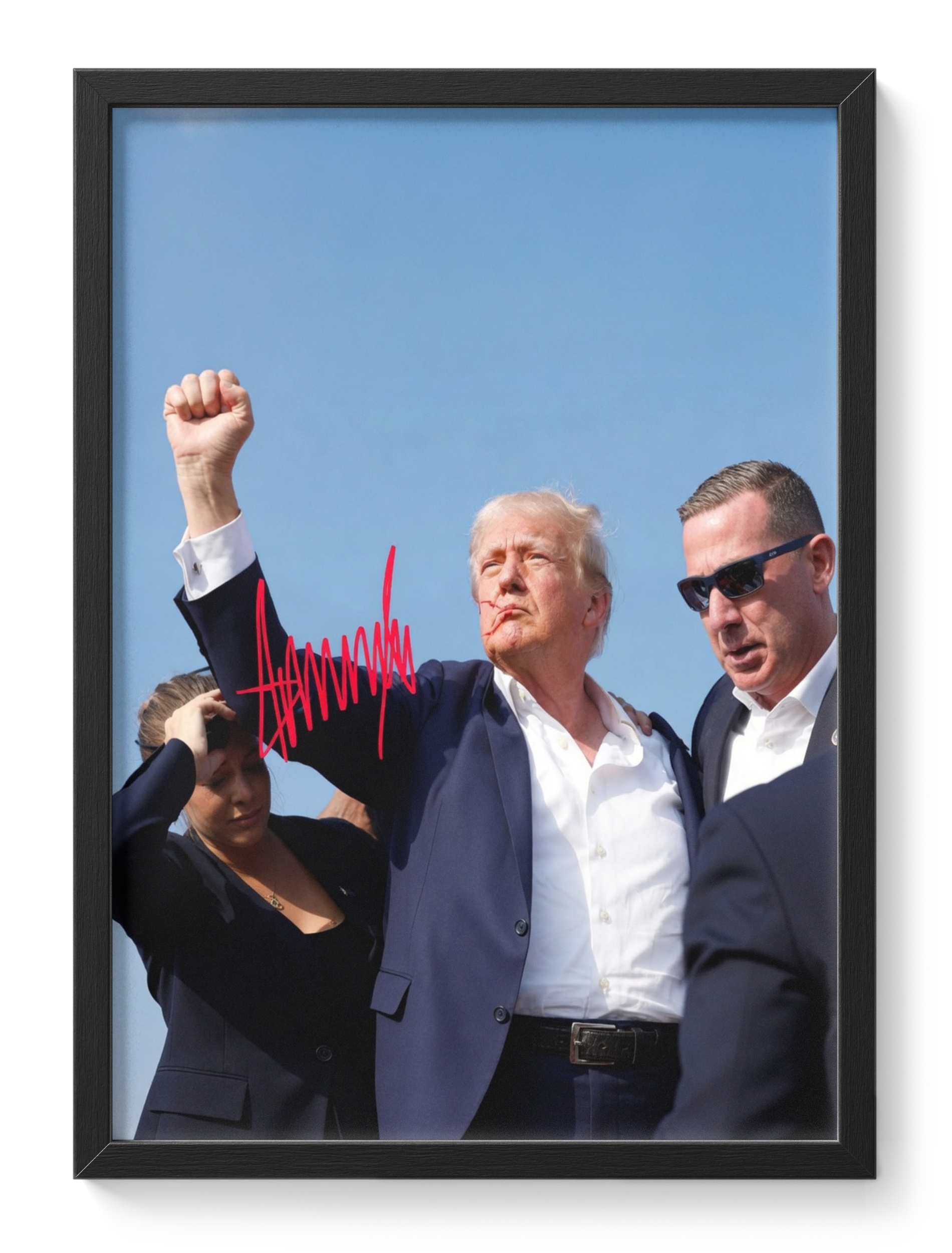 Donald Trump Us President Politician Portrait Signed — main view