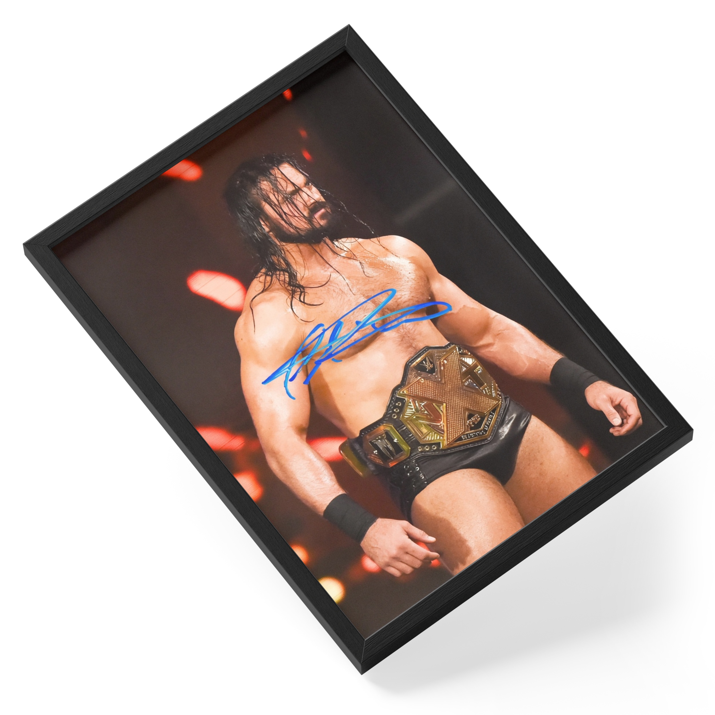 Drew Mcintyre Wwe Wrestler Scottish Champion Portrait — angled view