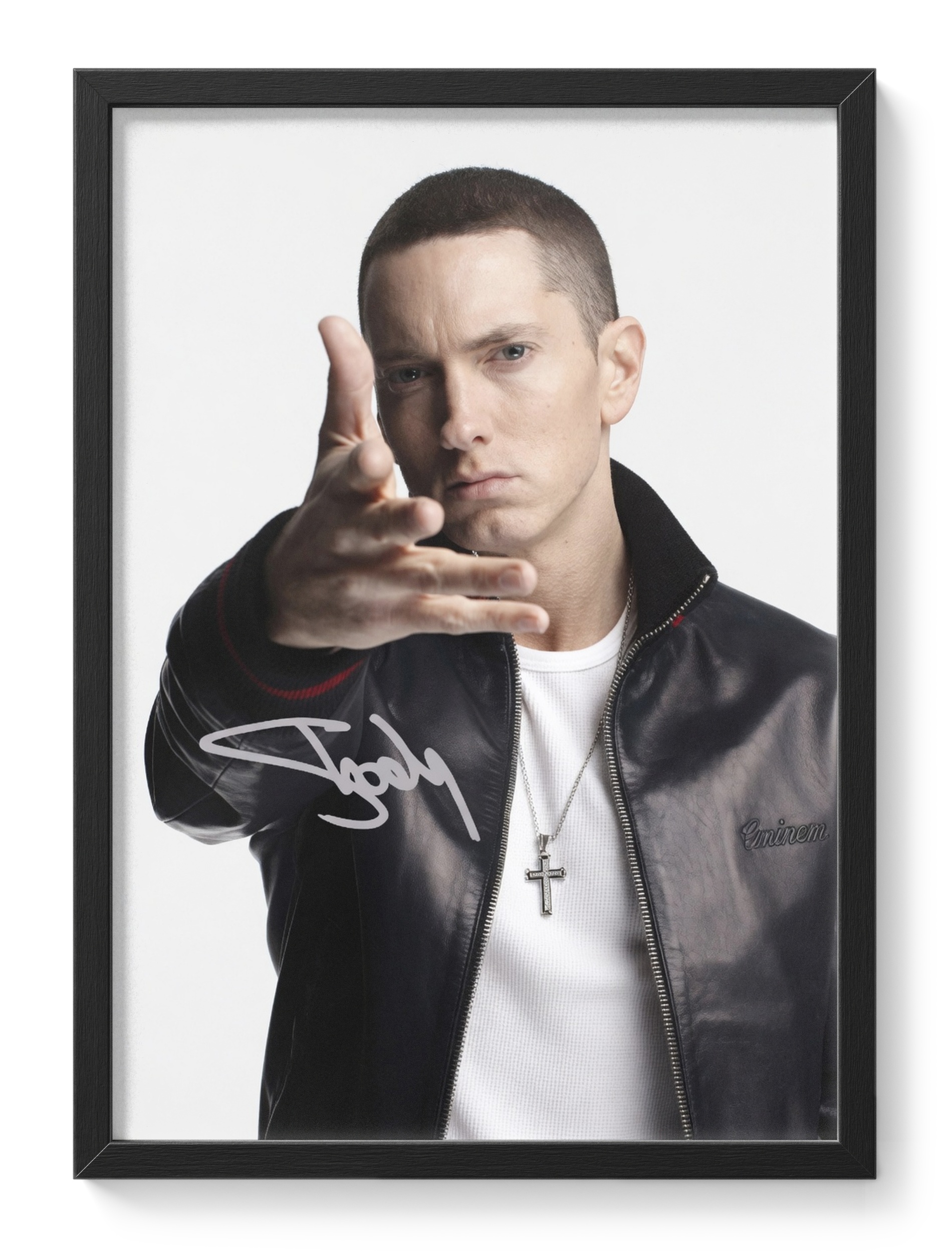Eminem Rapper Slim Shady Hip Hop Portrait Signed — main view