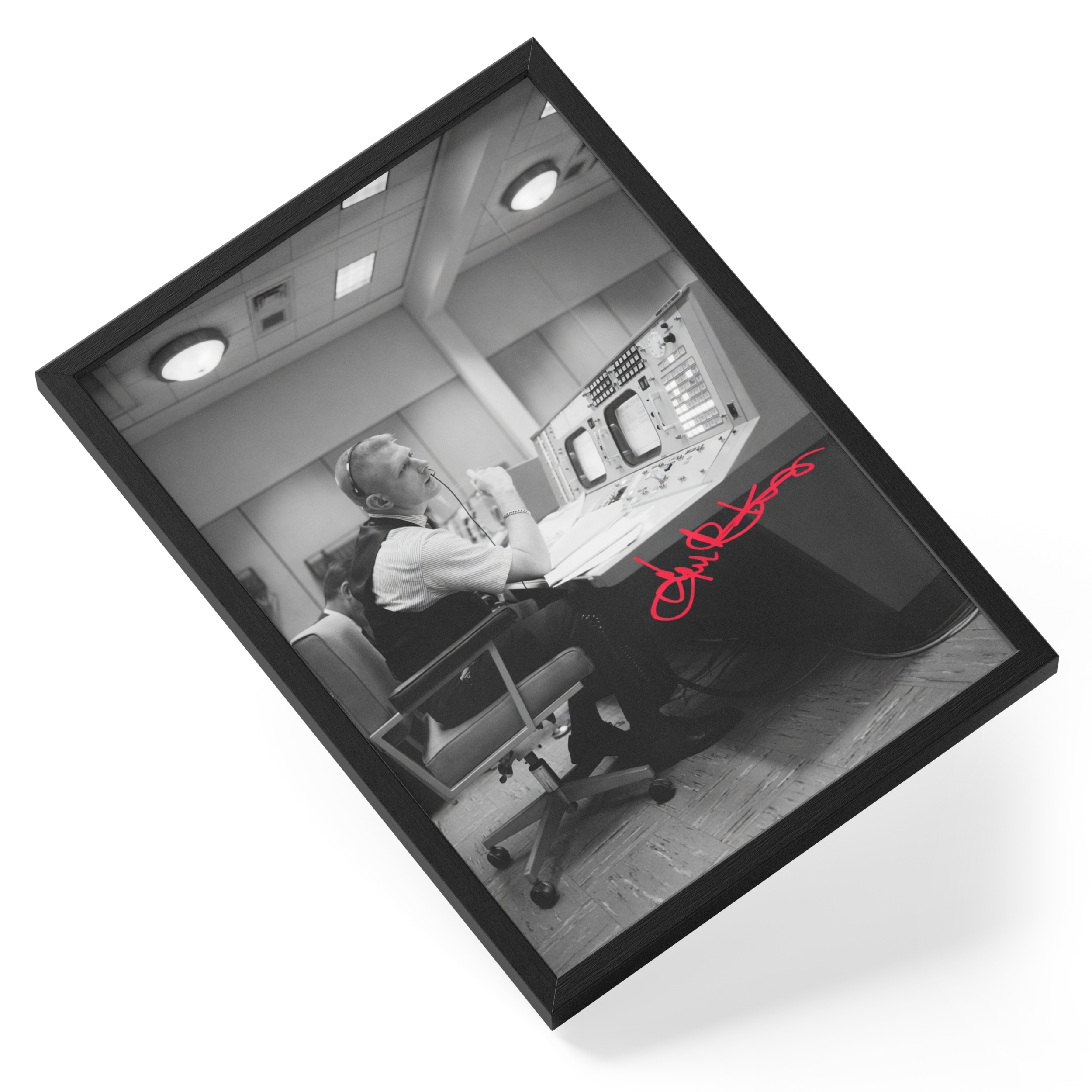 Gene Kranz Nasa Flight Director Apollo Mission Control — angled view