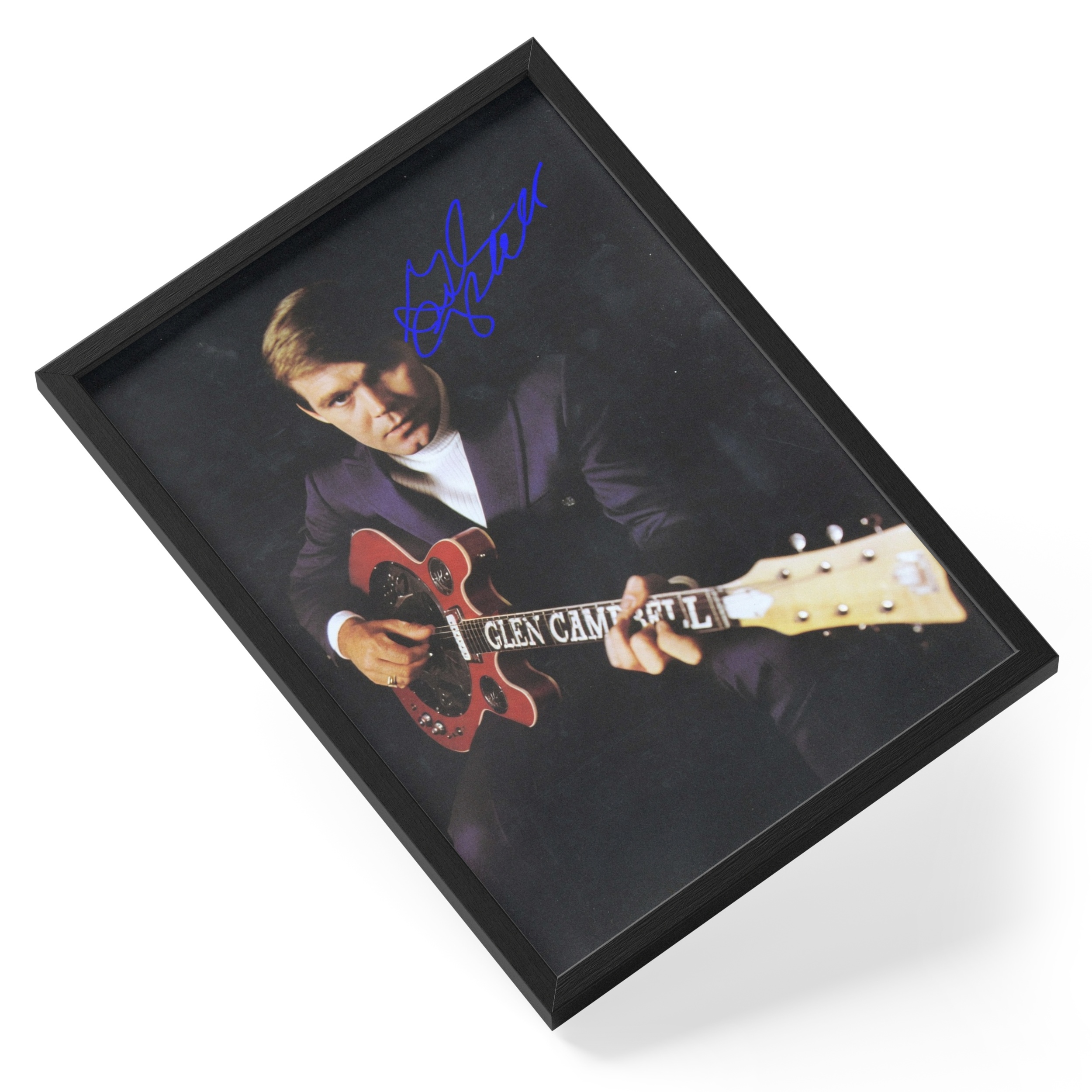 Glen Campbell Country Singer Rhinestone Cowboy Portrait — angled view
