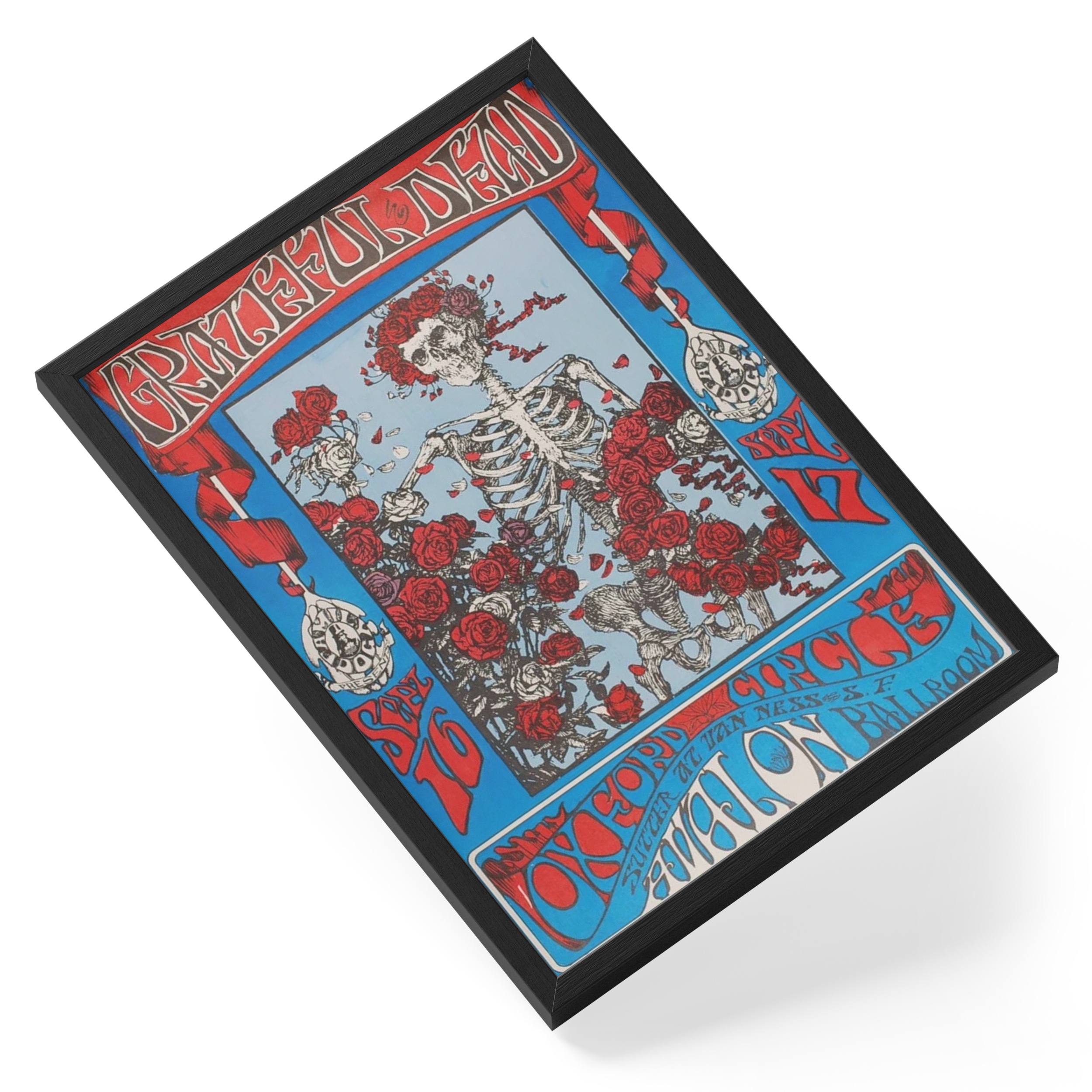 Grateful Dead Psychedelic Rock Band Classic Portrait — angled view