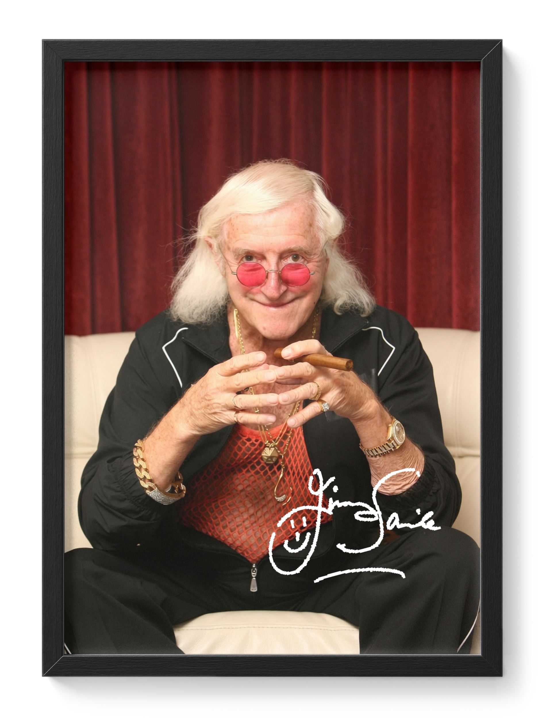 Jimmy Savile Bbc Presenter Historical Portrait Signed — main view