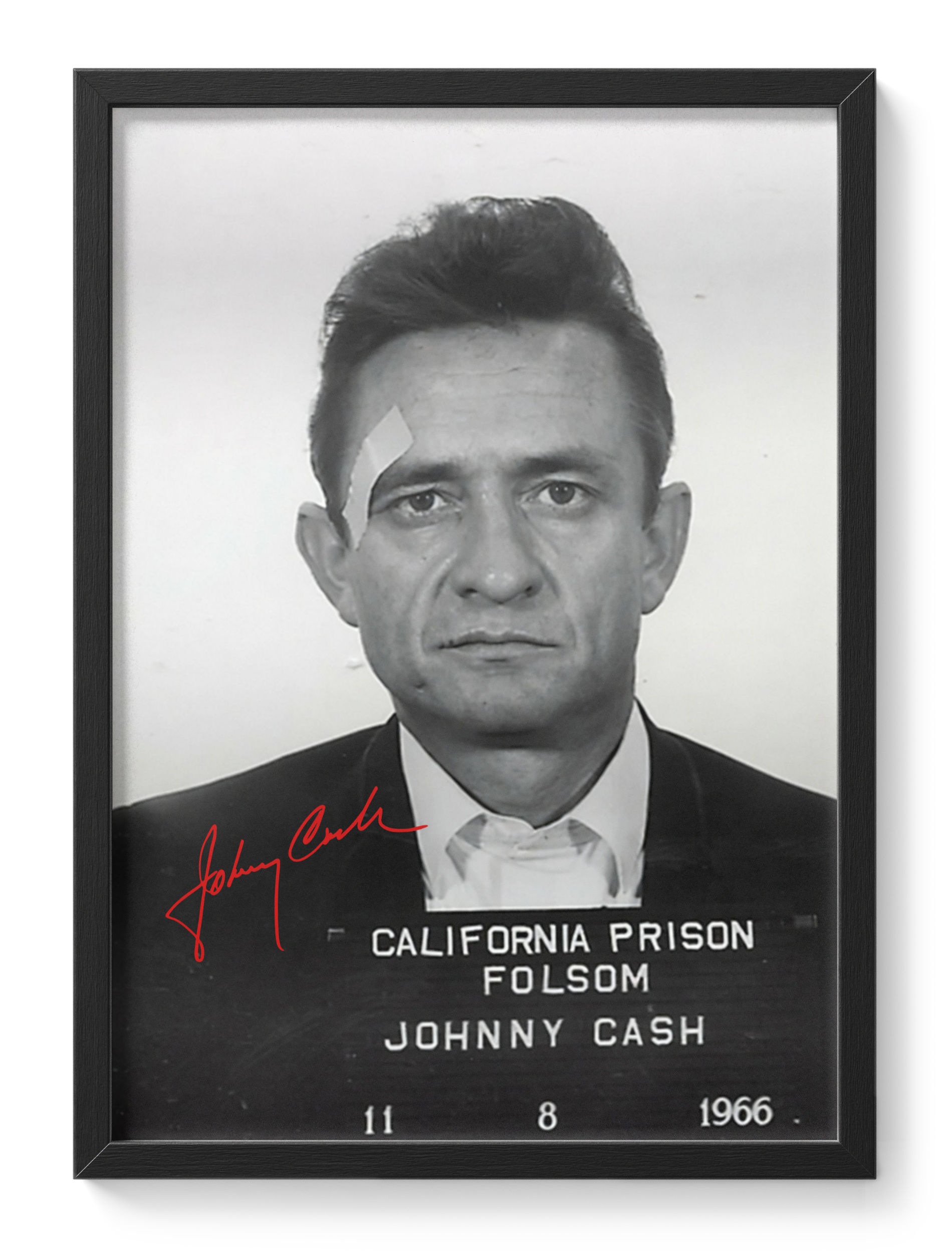 Johnny Cash Mugshot Folsom Country Legend Portrait — main view