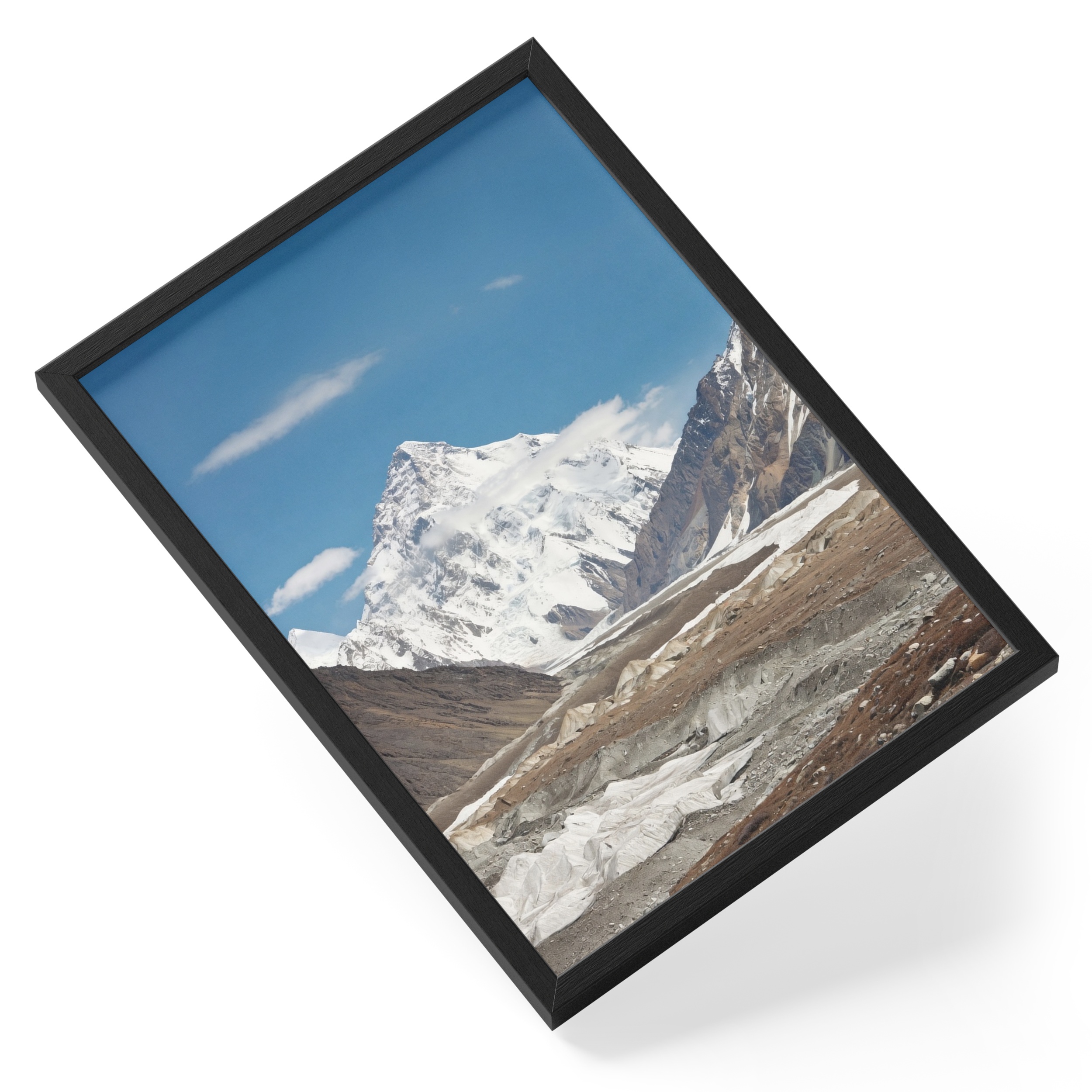 K2 Himalayas Mountain Peak Pakistan Climbing Landscape — angled view