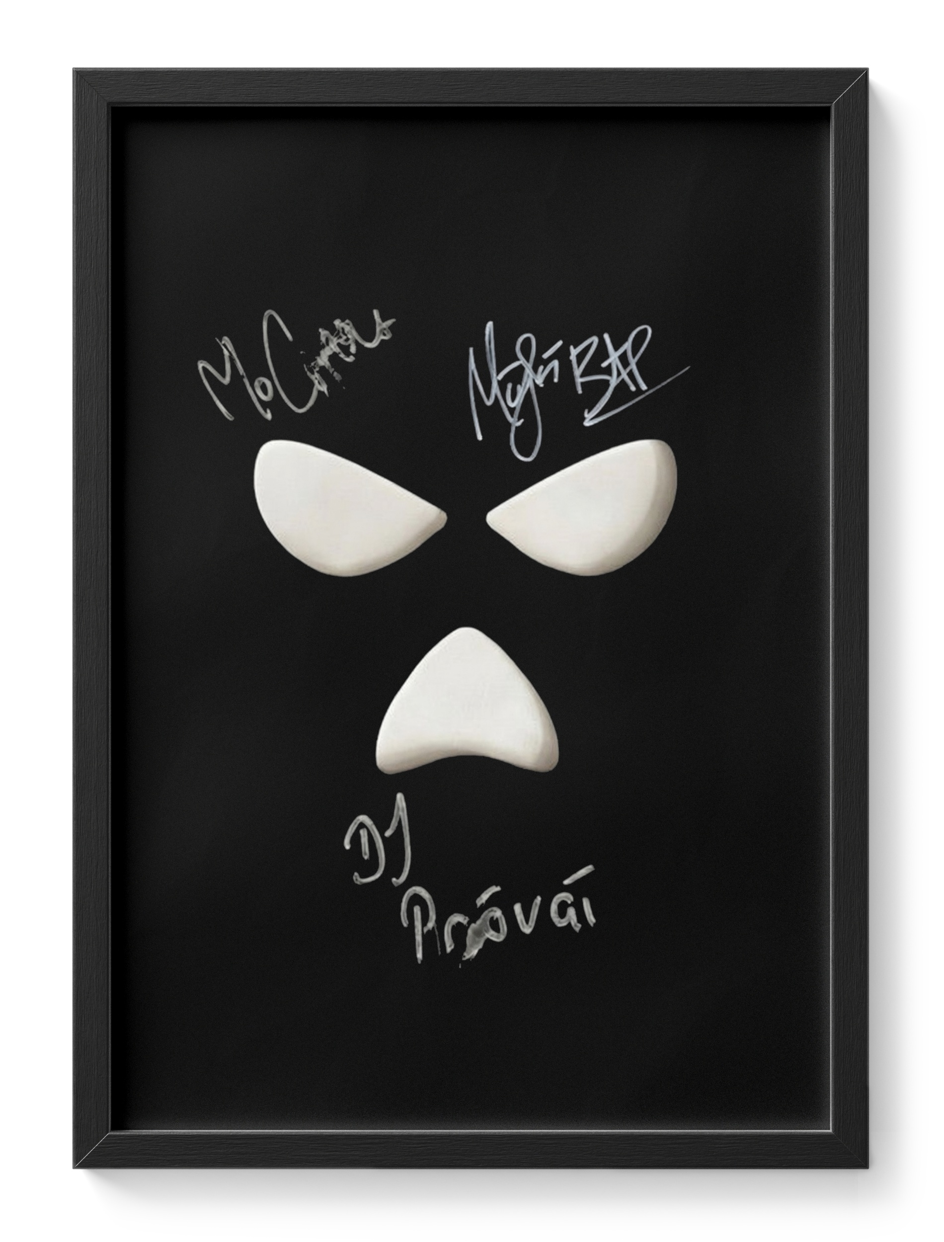 Kneecap Irish Rap Group Signed Vinyl Album Portrait — main view