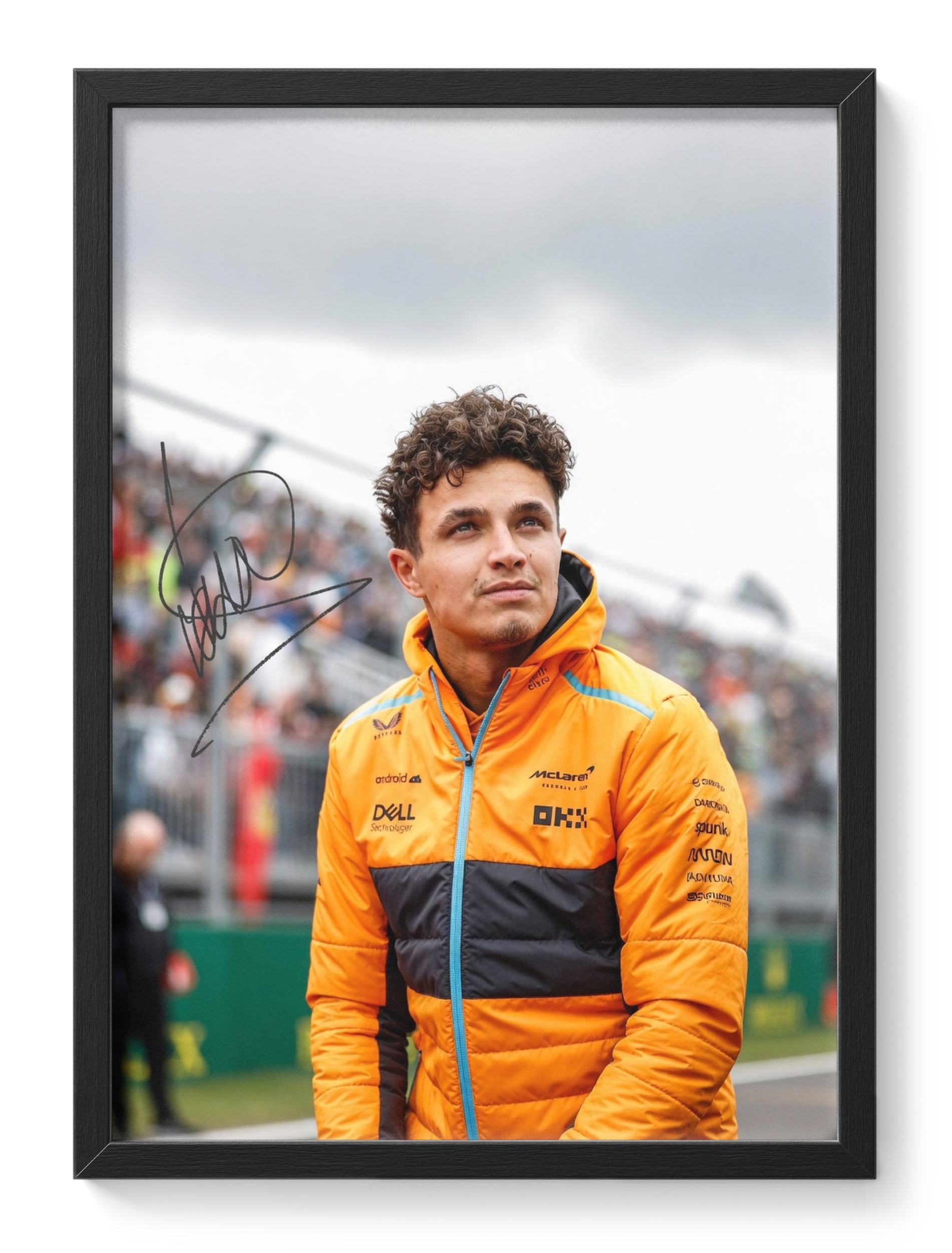 Lando Norris Formula One Mclaren Driver Portrait Signed — main view