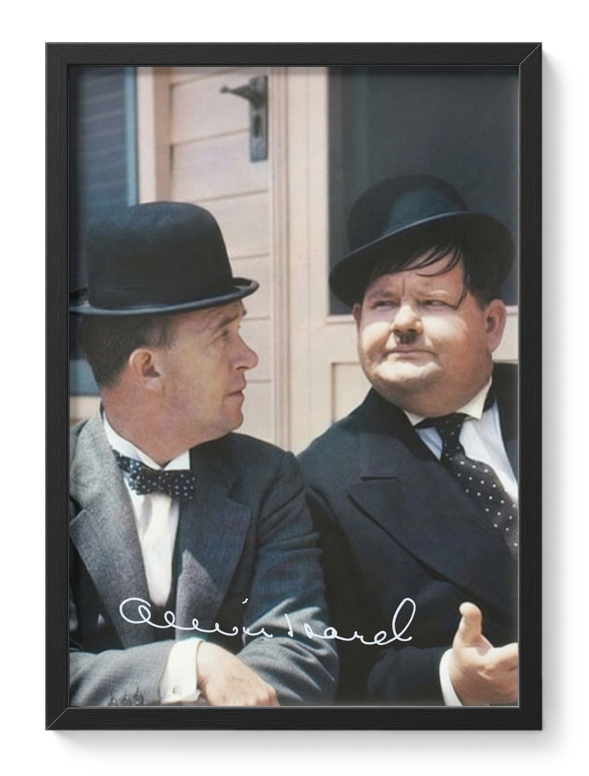 Laurel Hardy Comedy Duo Silent Film Classic Portrait — main view