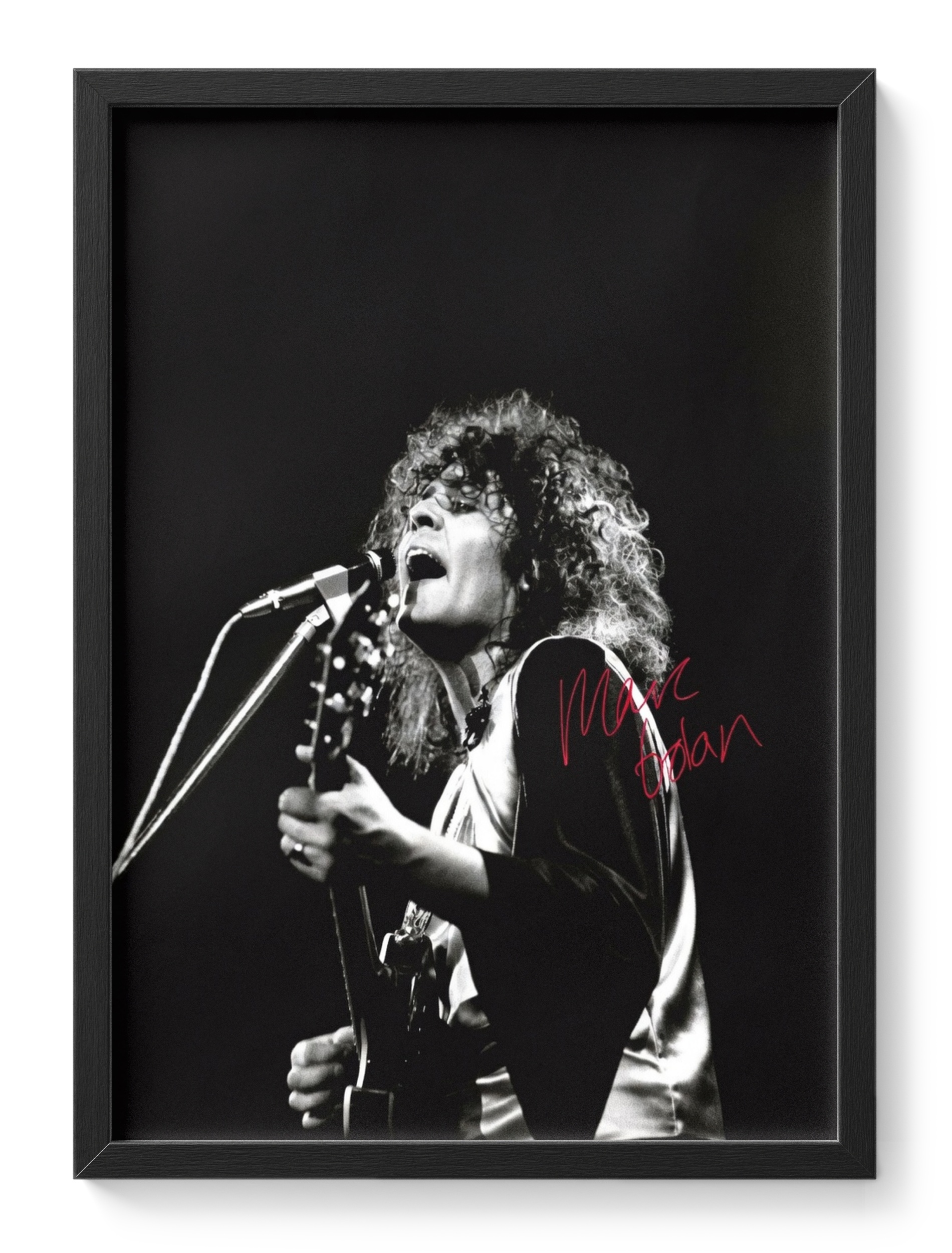 Marc Bolan T Rex Glam Rock Singer Portrait Signed — main view
