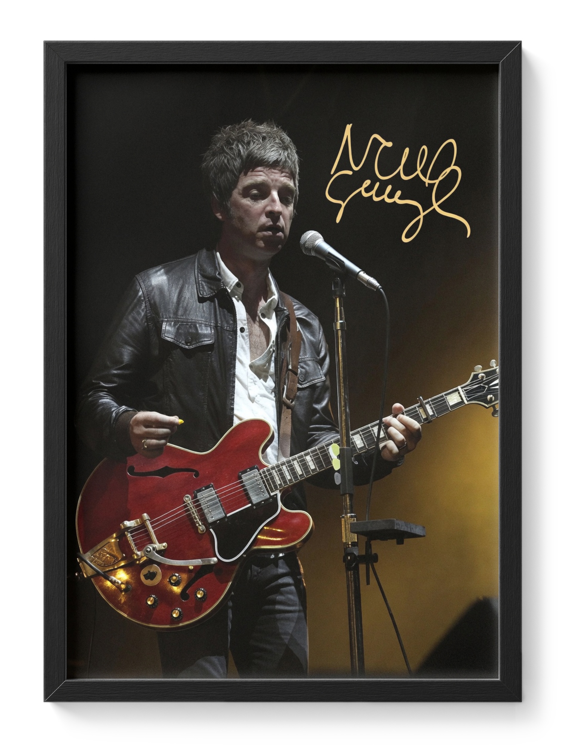 Noel Gallagher Oasis Britpop Guitarist Portrait Signed — main view