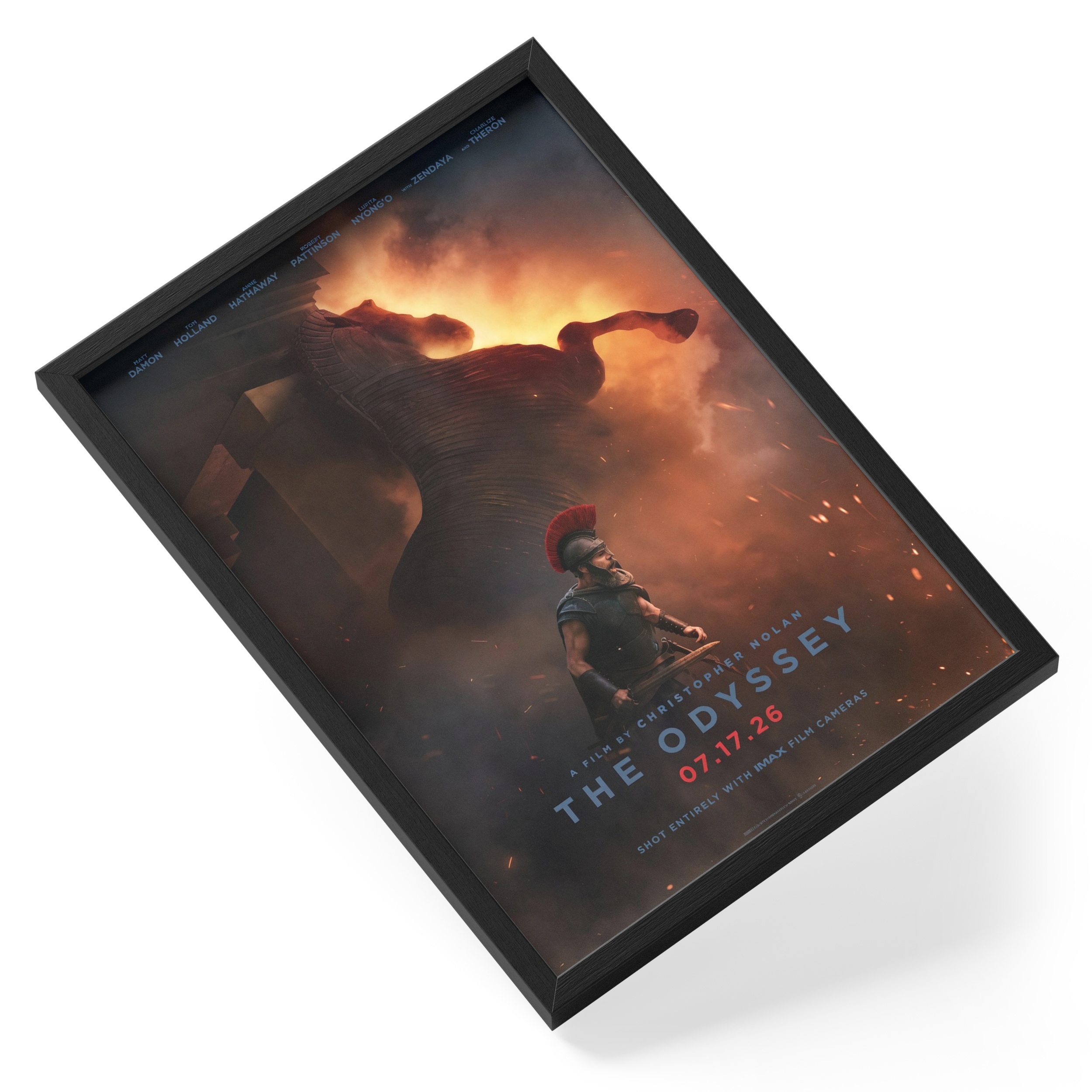 Odyssey Christopher Nolan Matt Damon Trojan Horse Movie — angled view