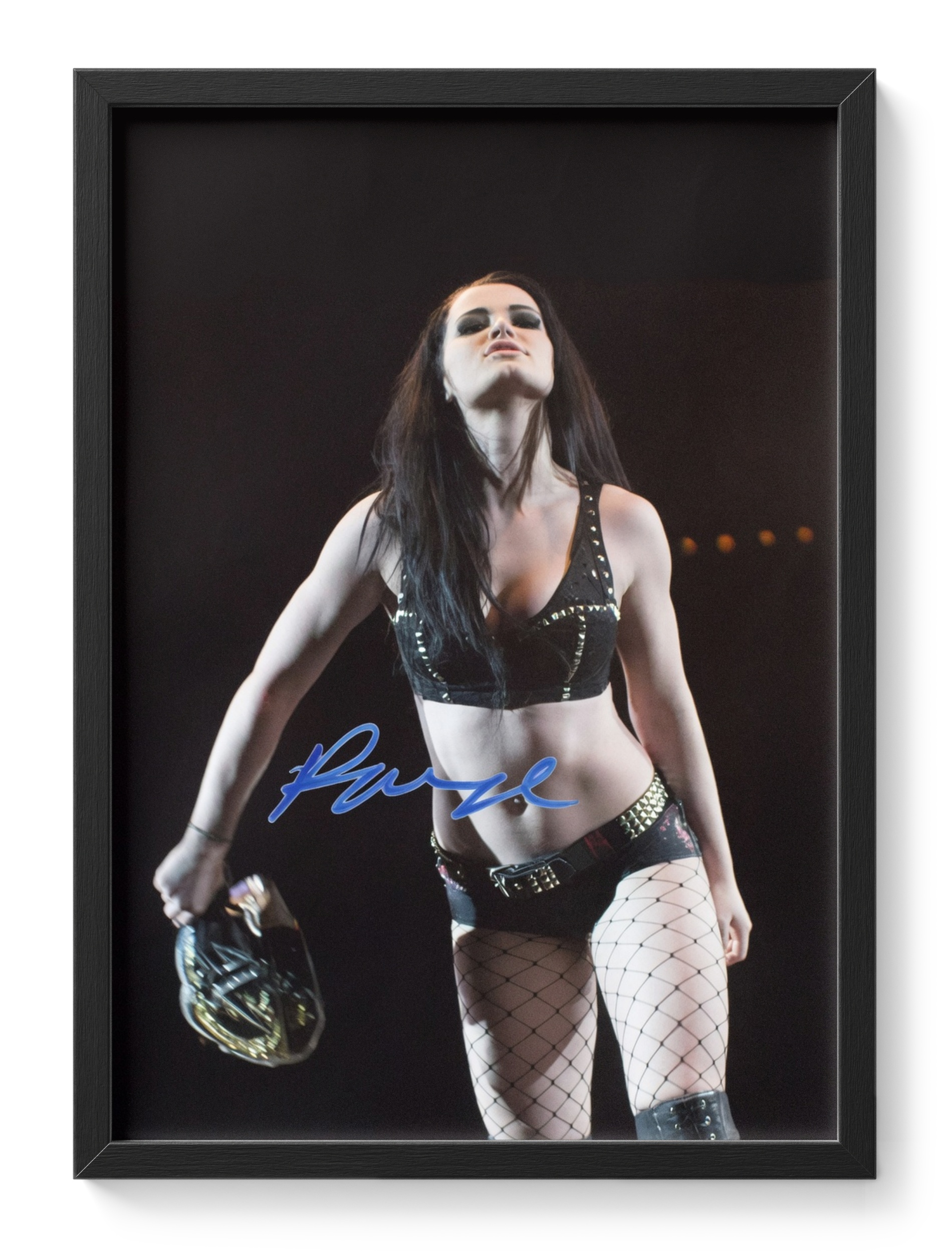 Paige Wwe Wrestler Diva Champion Portrait Signed — main view