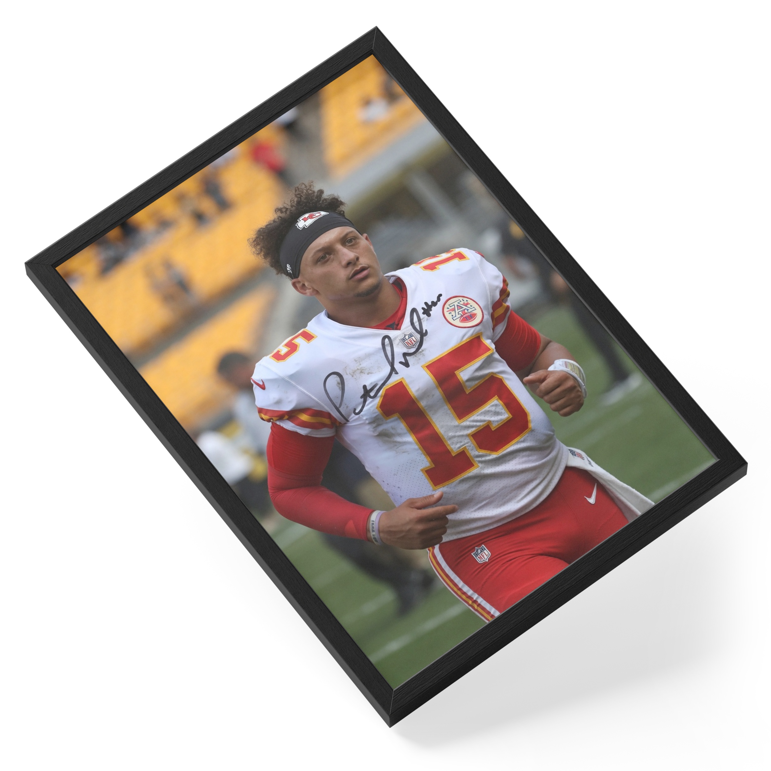 Patrick Mahomes Nfl Quarterback Chiefs Champion Portrait — angled view