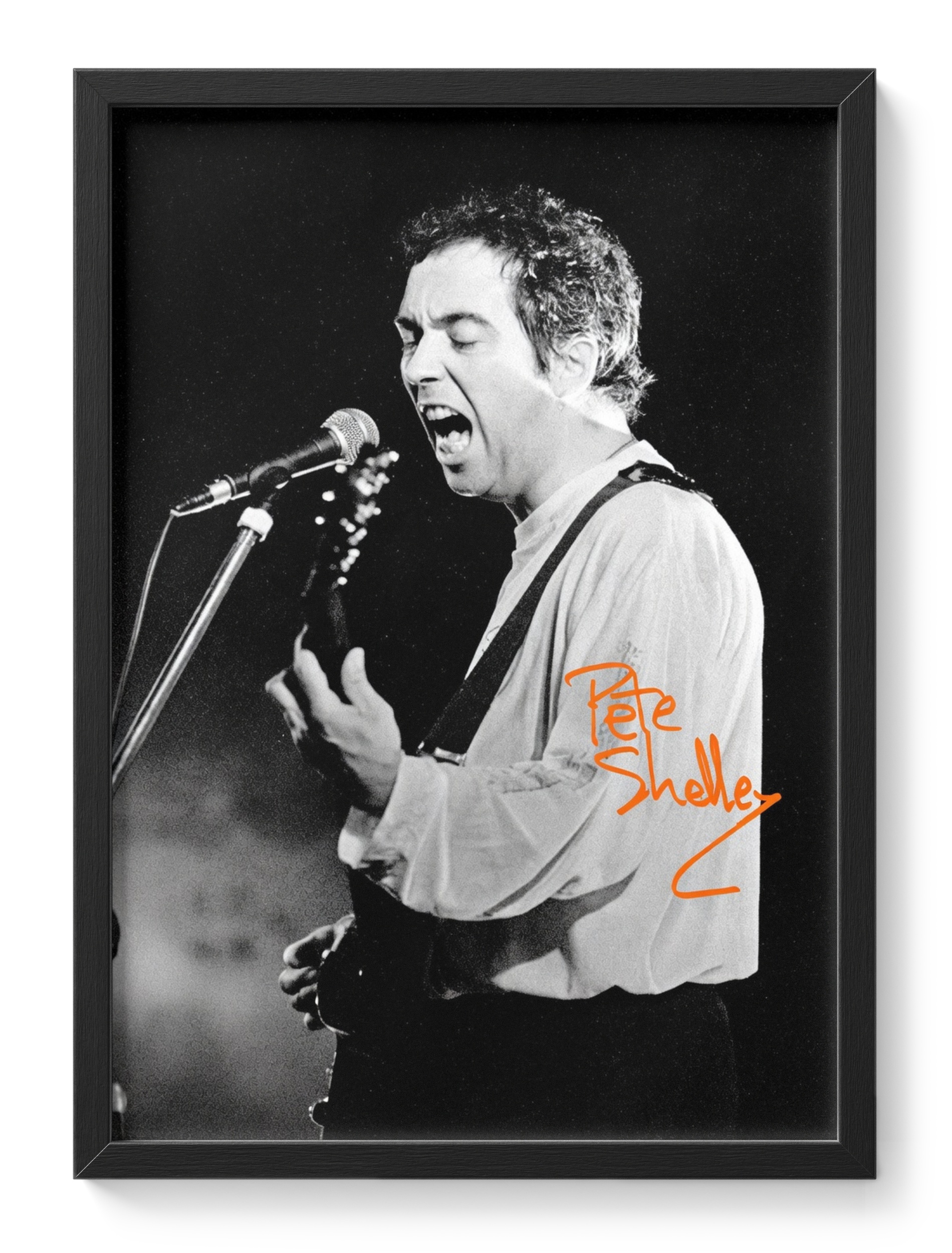 Pete Shelley Buzzcocks Punk Singer Portrait Signed — main view
