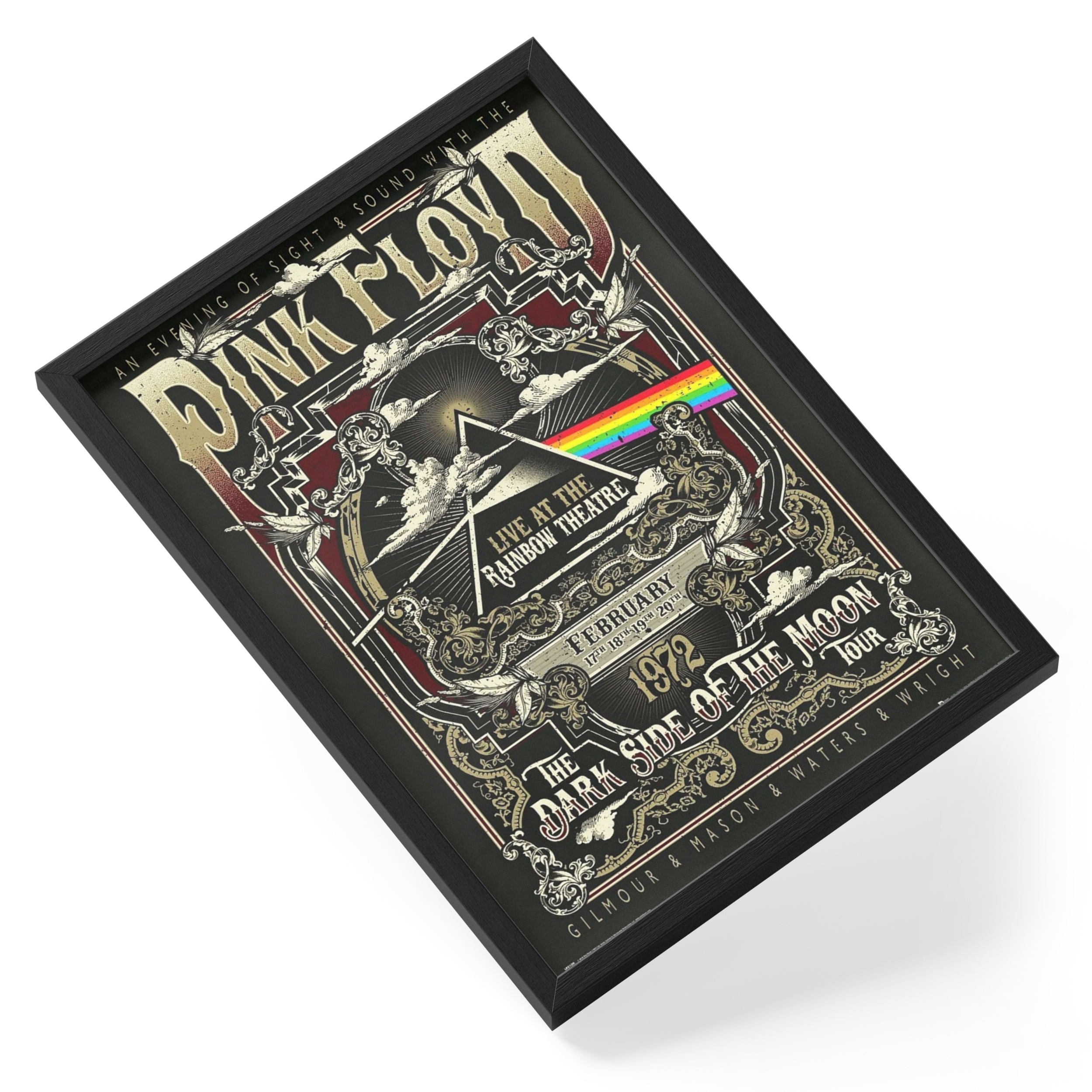 Pink Floyd Progressive Rock Band Classic Portrait — angled view