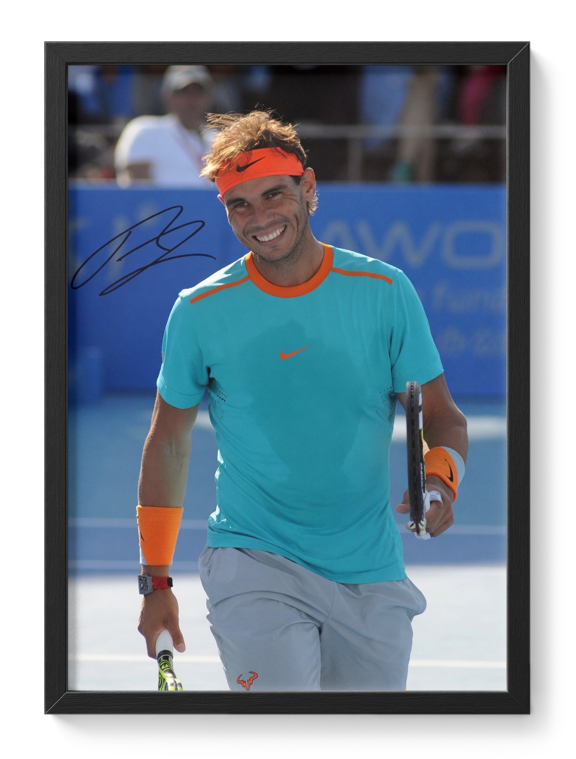 Rafael Nadal Tennis Champion Roland Garros Portrait Signed — main view