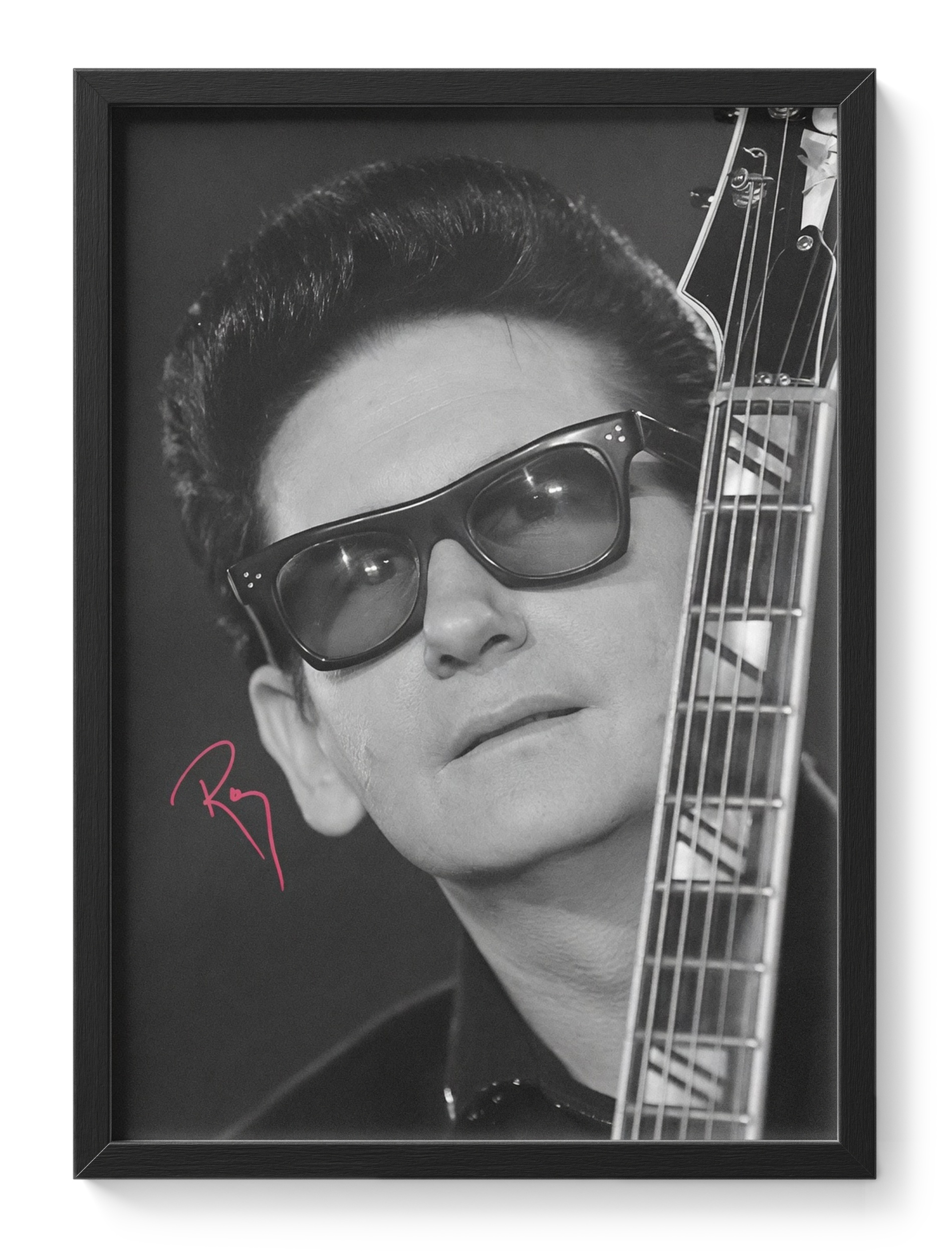 Roy Orbison Rock Roll Singer Pretty Woman Portrait Signed — main view