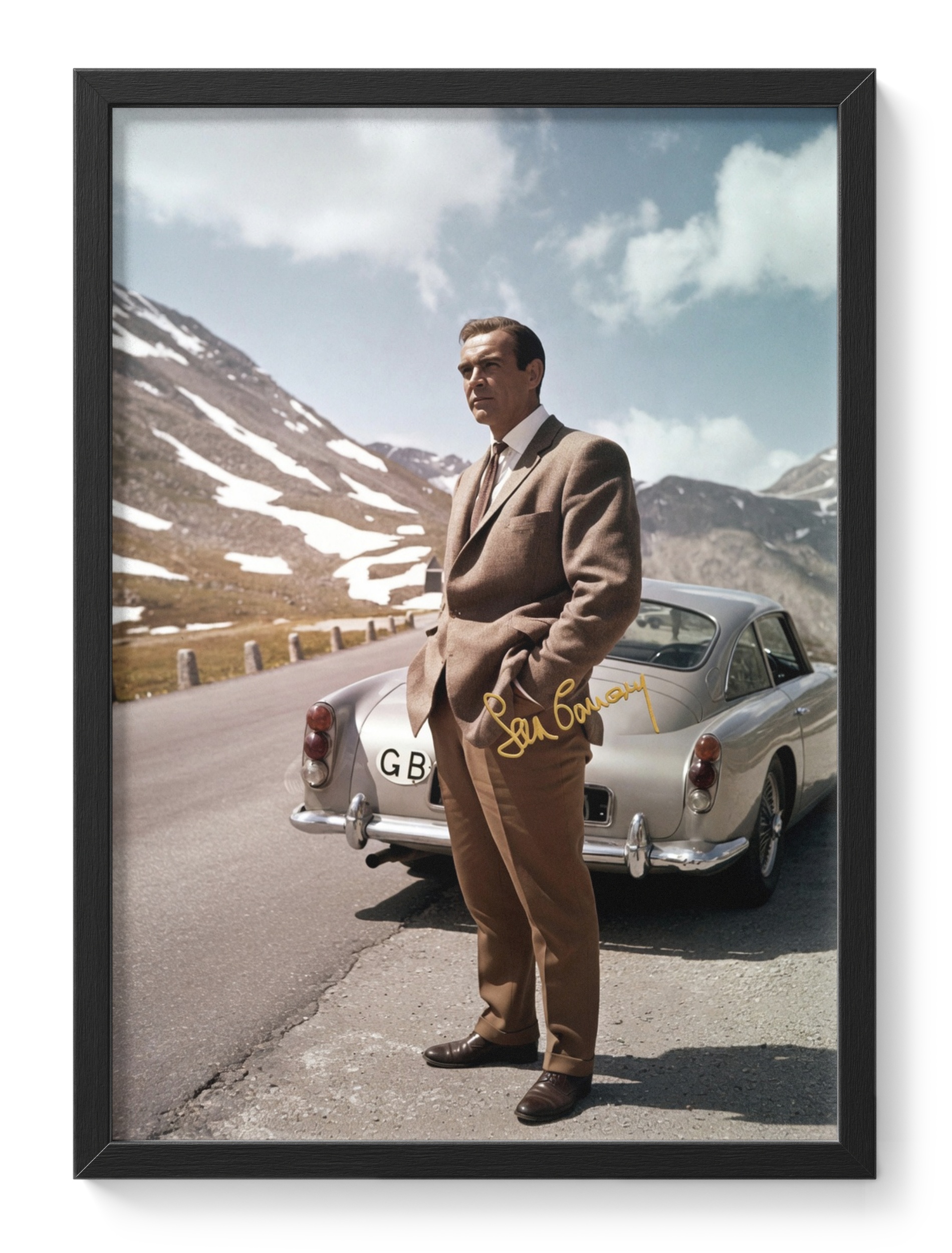 Sean Connery Actor Scottish Oscar Portrait Signed — main view
