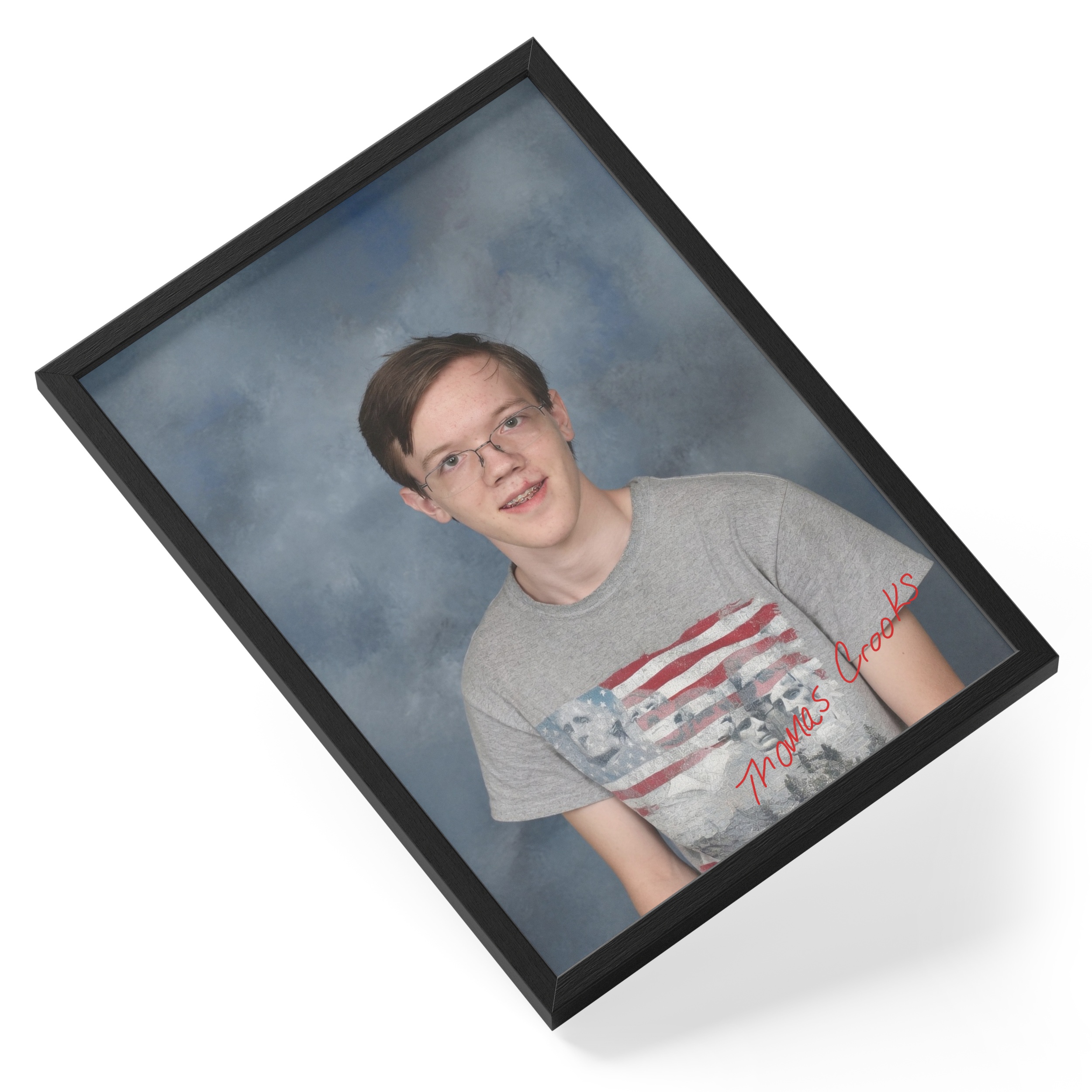 Thomas Matthew Crooks Portrait Historical Photo — angled view