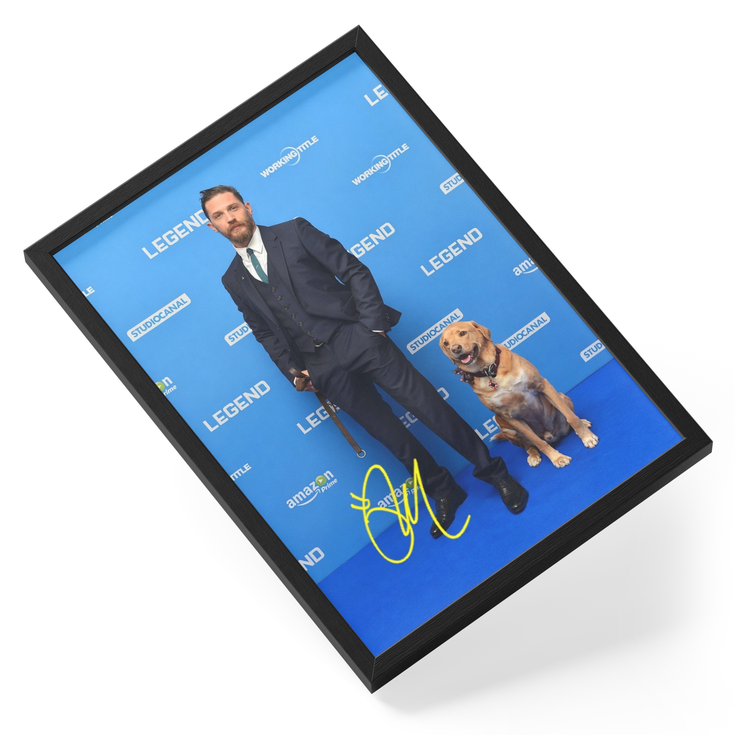 Tom Hardy Woody Dog British Actor Portrait Photo — angled view