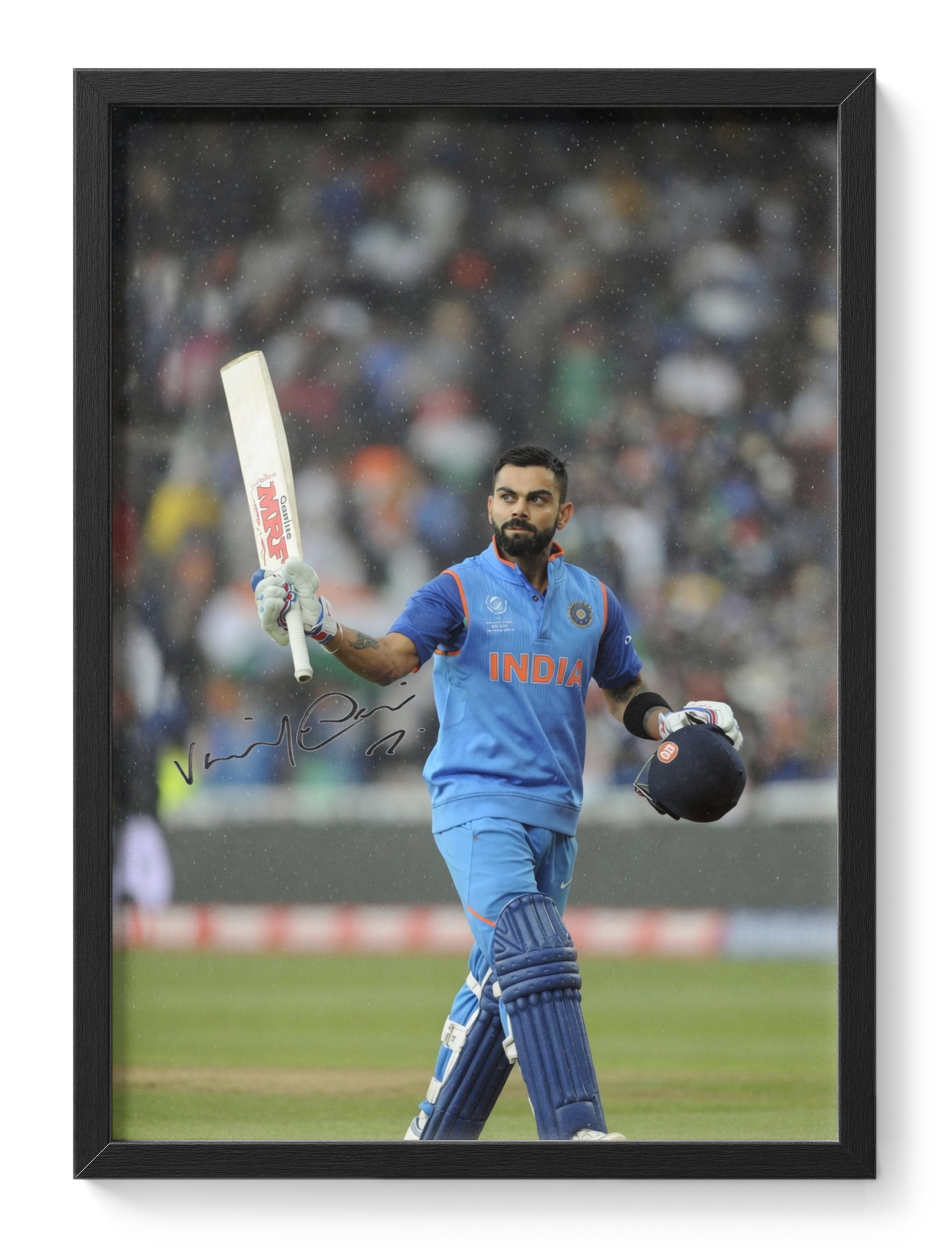 Virat Kohli Cricket India Batsman Champion Portrait Signed — main view