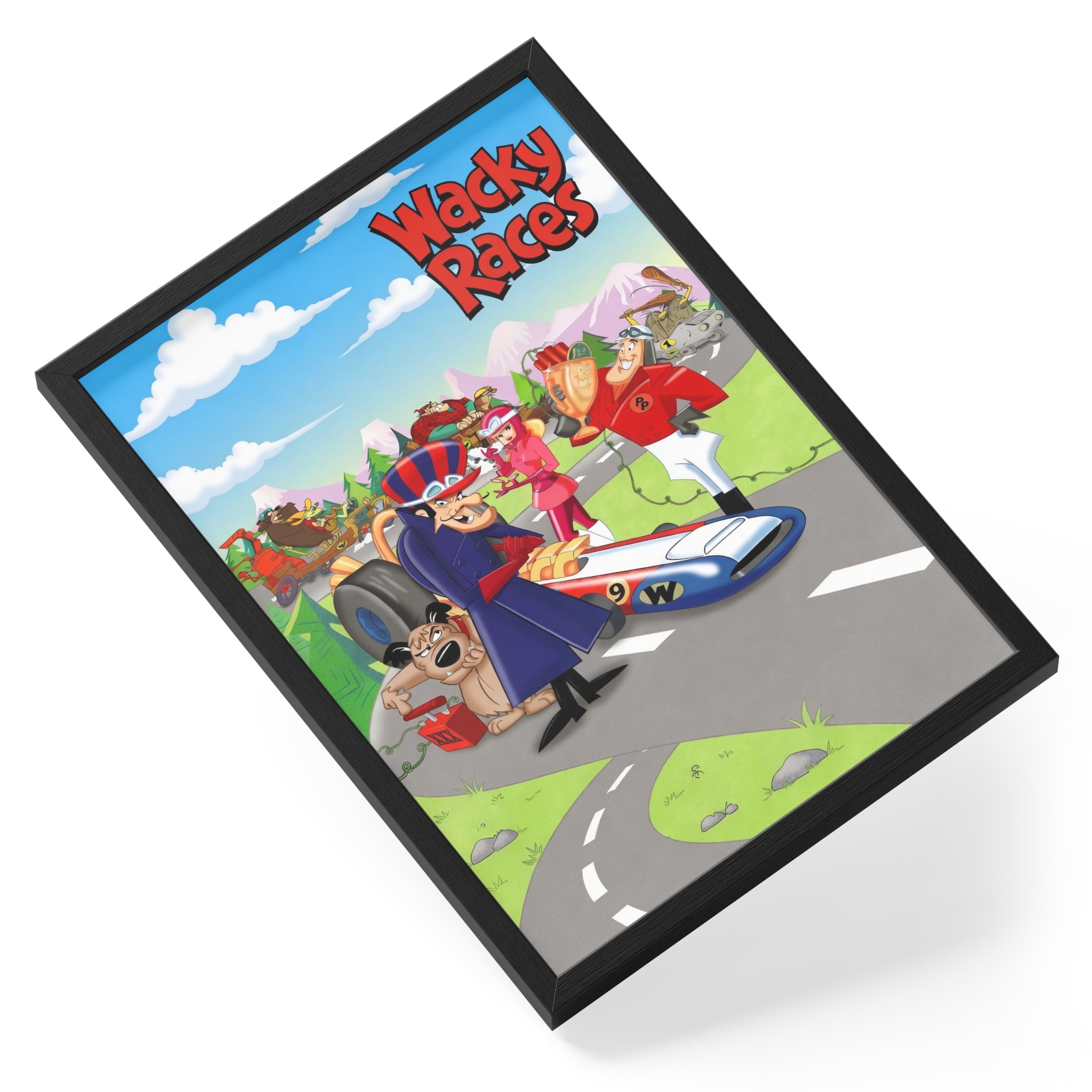 Wacky Races Hanna Barbera Cartoon Dick Dastardly Classic — angled view