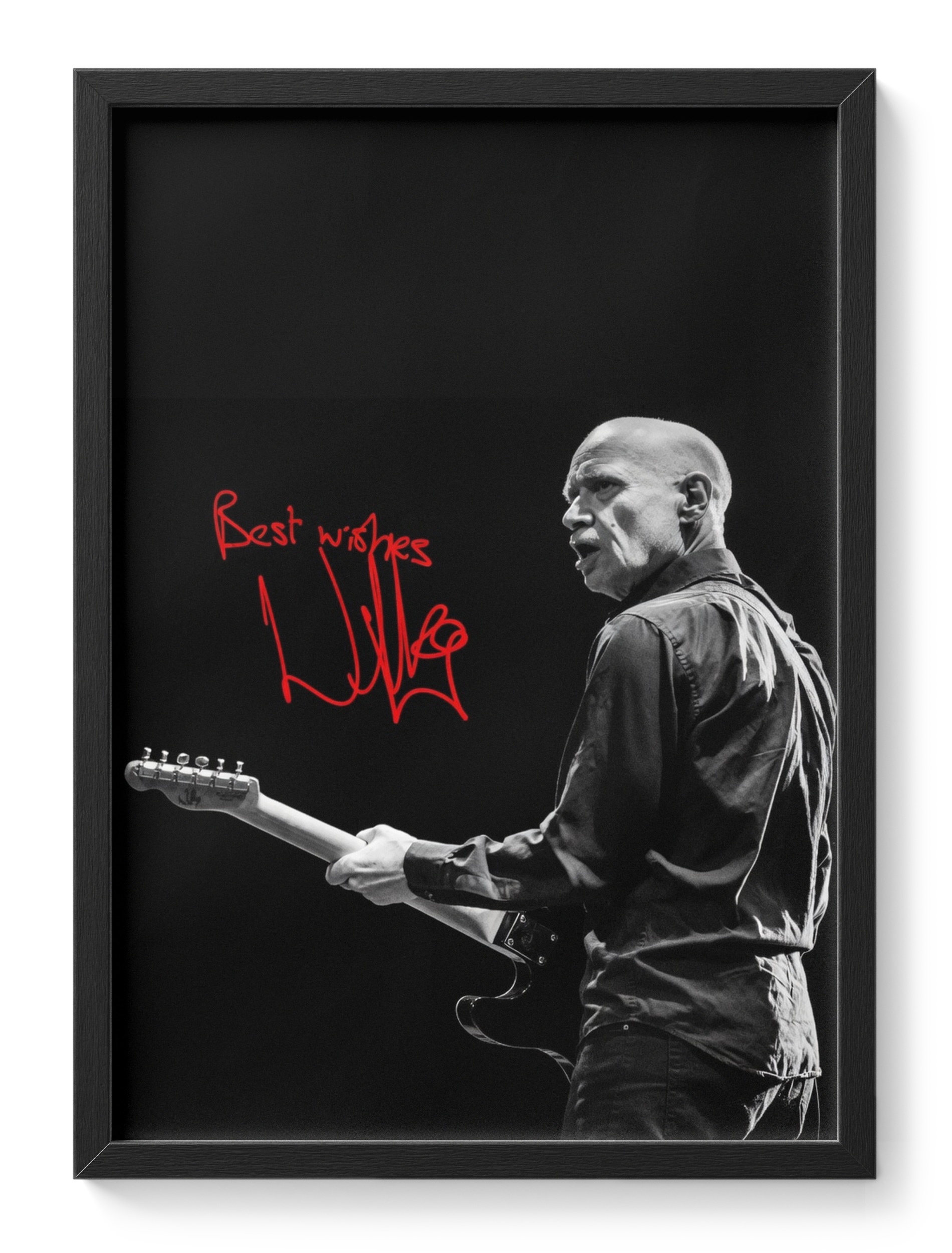 Wilko Johnson Dr Feelgood Guitarist Punk Portrait Signed — main view