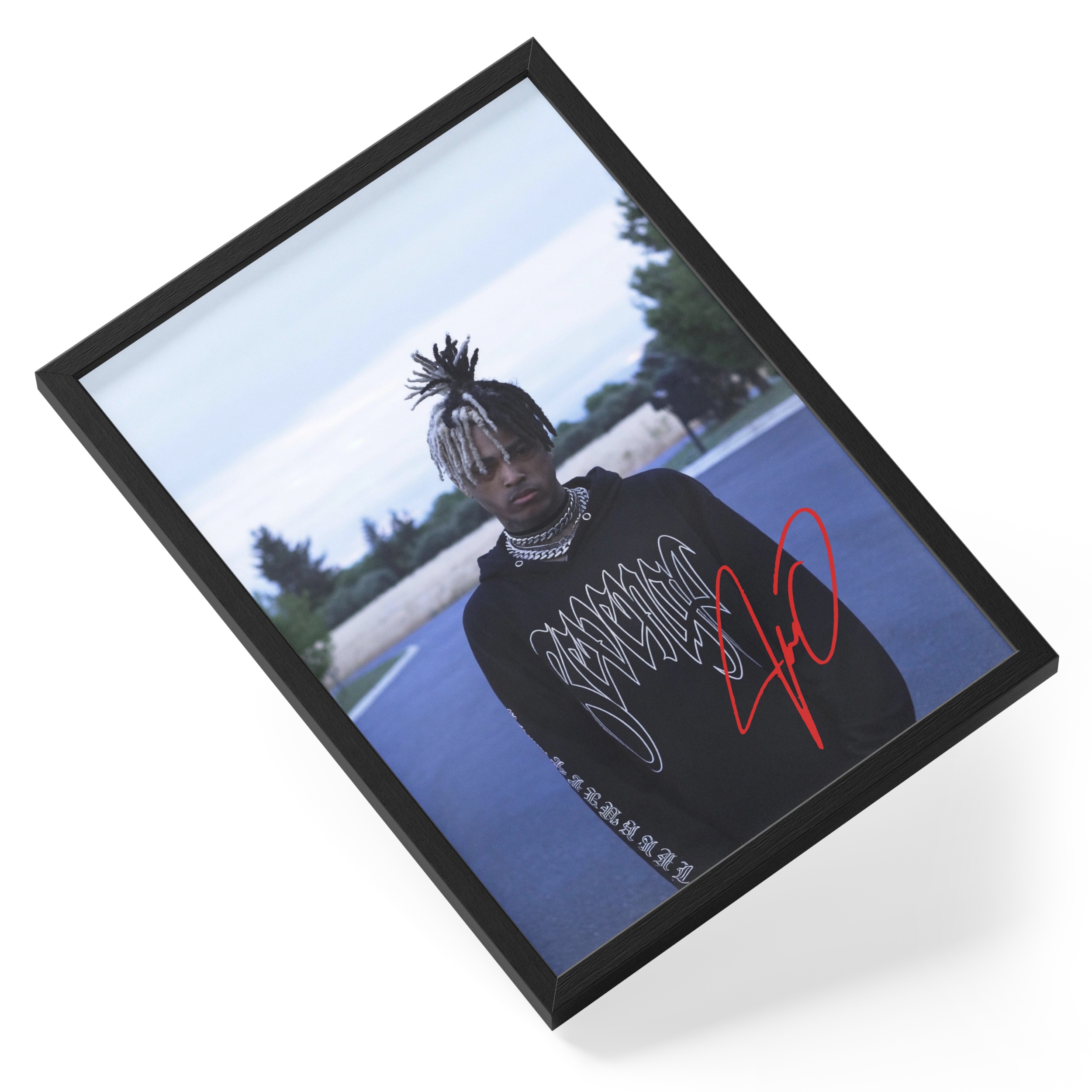 Xxxtentacion Rapper Hip Hop Musician Portrait Clean — angled view
