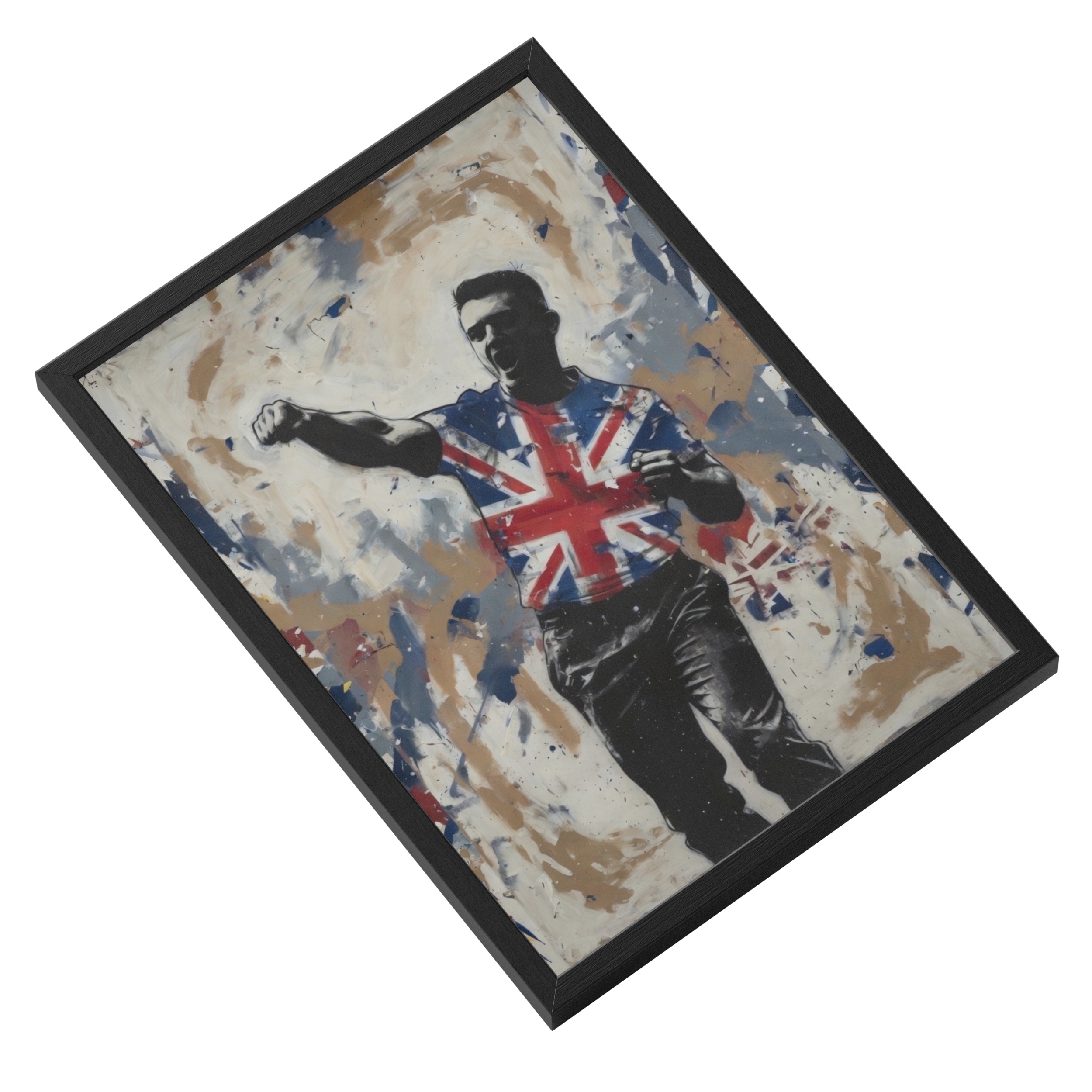 Tommy Robinson Union Jack Unite Kingdom Utk Edl British Patriot — angled view